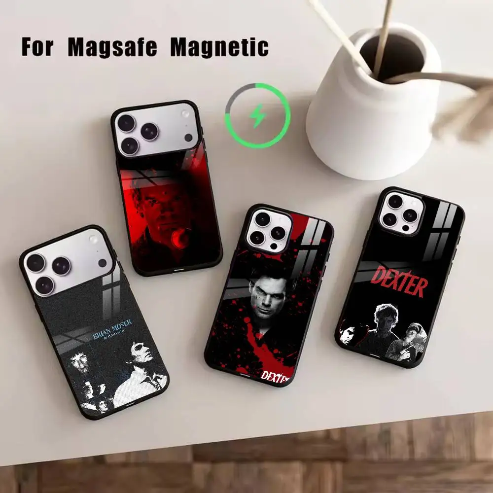 

Anti-hero Dexter Morgan Phone Case For iPhone17,16,15,14,13,12,11 Plus,Pro Magnetic with Magsafe Wireless Charging