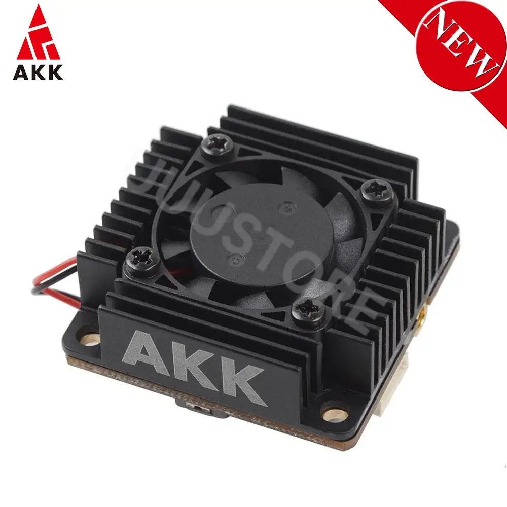 

AKK Ultra Long Range 5.8Ghz 3000mW 3W Up to 10Km VTX with Fan MIC Smartaudio 30.5*30.5mm For RC FPV Drone Airplane