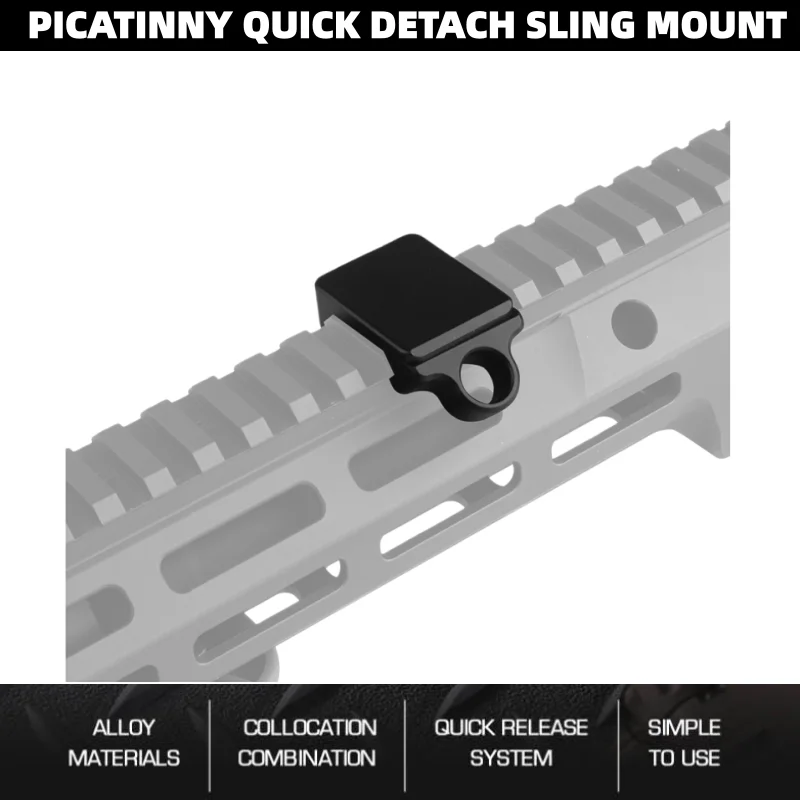 

IPSC Competition Sling Swivel | Quick-Disconnect Rail Mount | Airsoft & Range Accessory