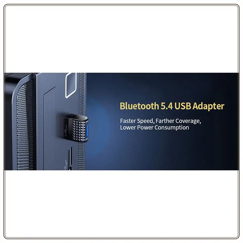 Betrouwbaar-USB Bluetooth 5.4 Adapter Zender Ontvanger EDR + BLE BT5.4 Audio-ontvanger Draadloze USB Dongle Adapter Voor PC Laptop, U