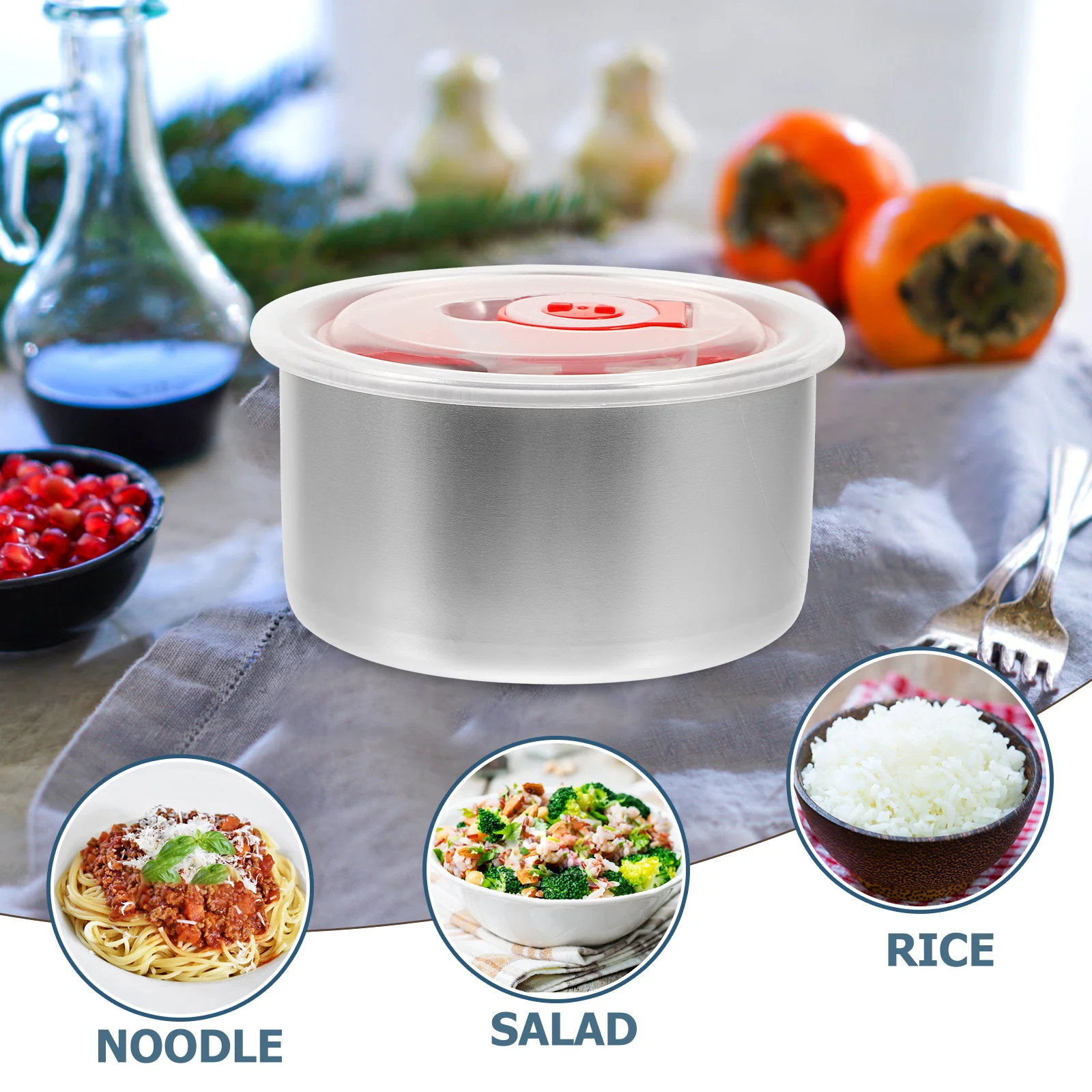 

4Pcs Stainless Steel Sample Boxes Food Storage Containers School Canteen Sample Testing Containers Portable Airtight