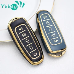 5 Buttons TPU Remote Car Key Case Cover Fob For Ford Explorer Edge Escape Flex Taurus 2011 2012 2013 2014 2015 Smart Key