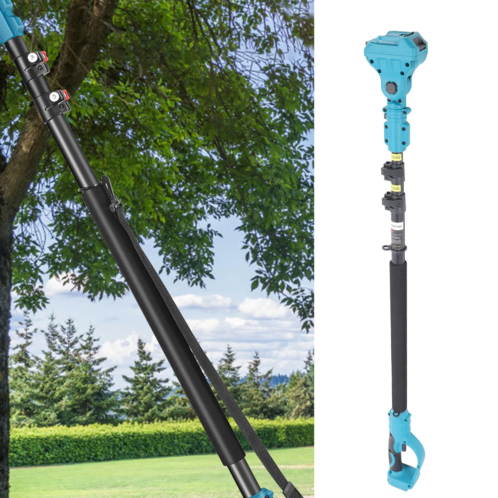 

High Branch Pole 180 Degree Adjustable Head Cordless Saw Extension Telescoping Rod for BL1830B BL1840B BL1850B Battery