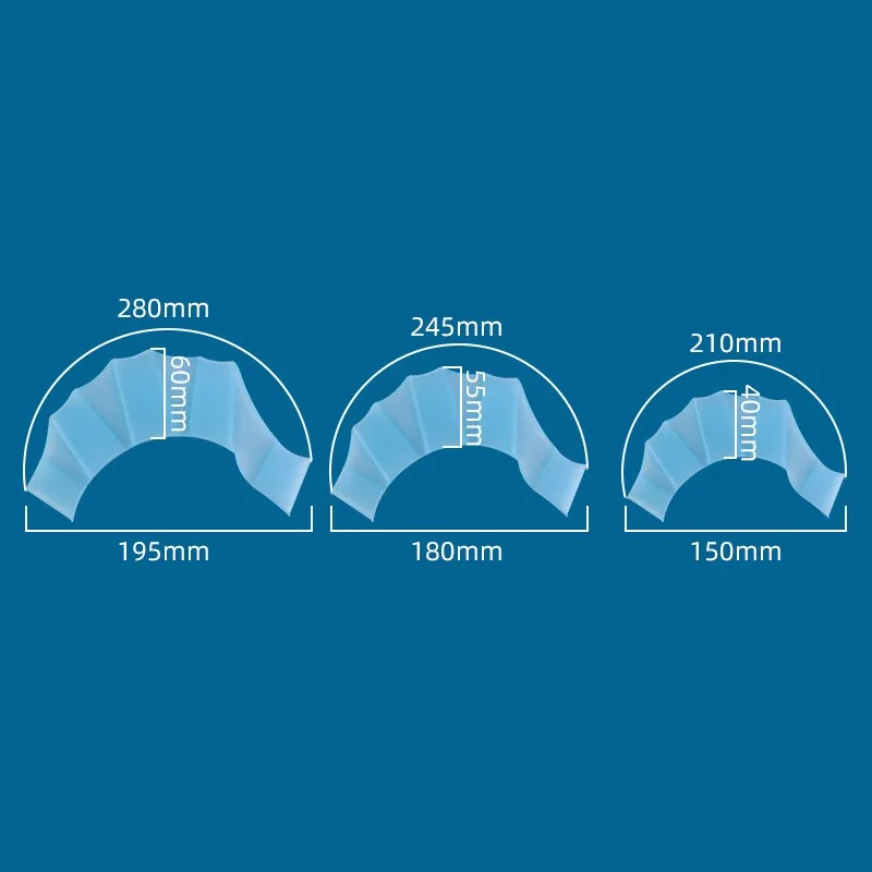 Silikon Schwimmen Flossen Flipper Männer Frauen Kind Schwimmen Pool Sport Professionelle Ausbildung Finger Hand Schwimmhäute Handschuhe Paddel Ausrüstung – Detail 1