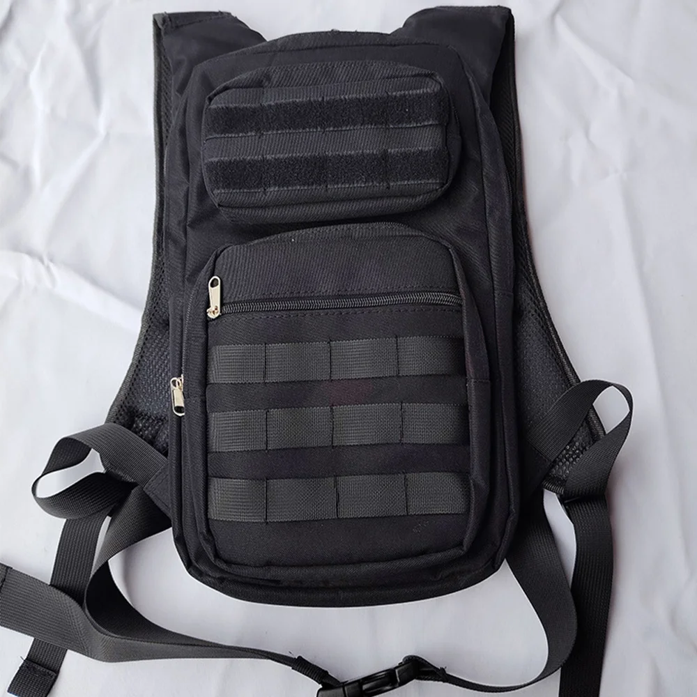 Dynamic Hydration Pack Oxford Cloth Waterproof Backpack With Ample Pockets Breathable Mesh Back For Easy Carry Keys