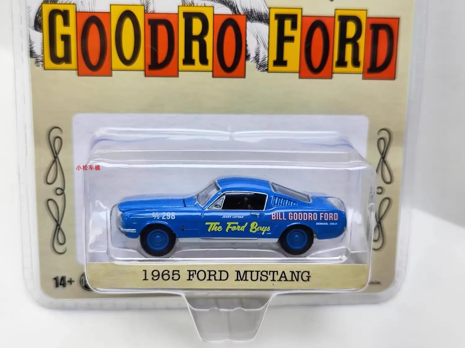 1:64 1965 Ford Mustang Fastback - Bill Goodro Ford Druckguss Metall legierung Modell auto Spielzeug für die Geschenks ammlung