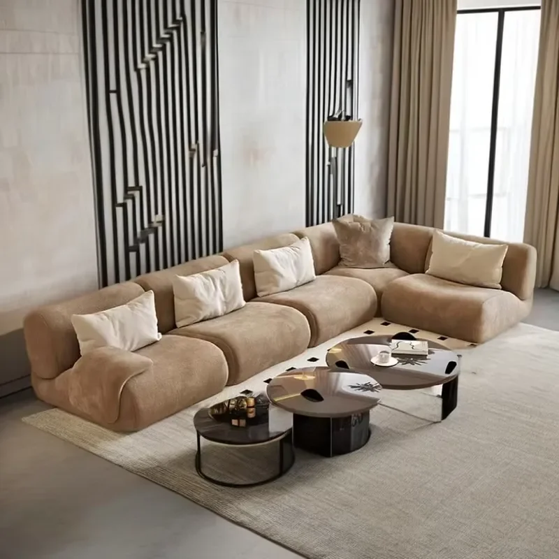 for Modern Living Room Furniture Combination Sofa Modular Vacuum Packaging Compression Floor Sofa Set