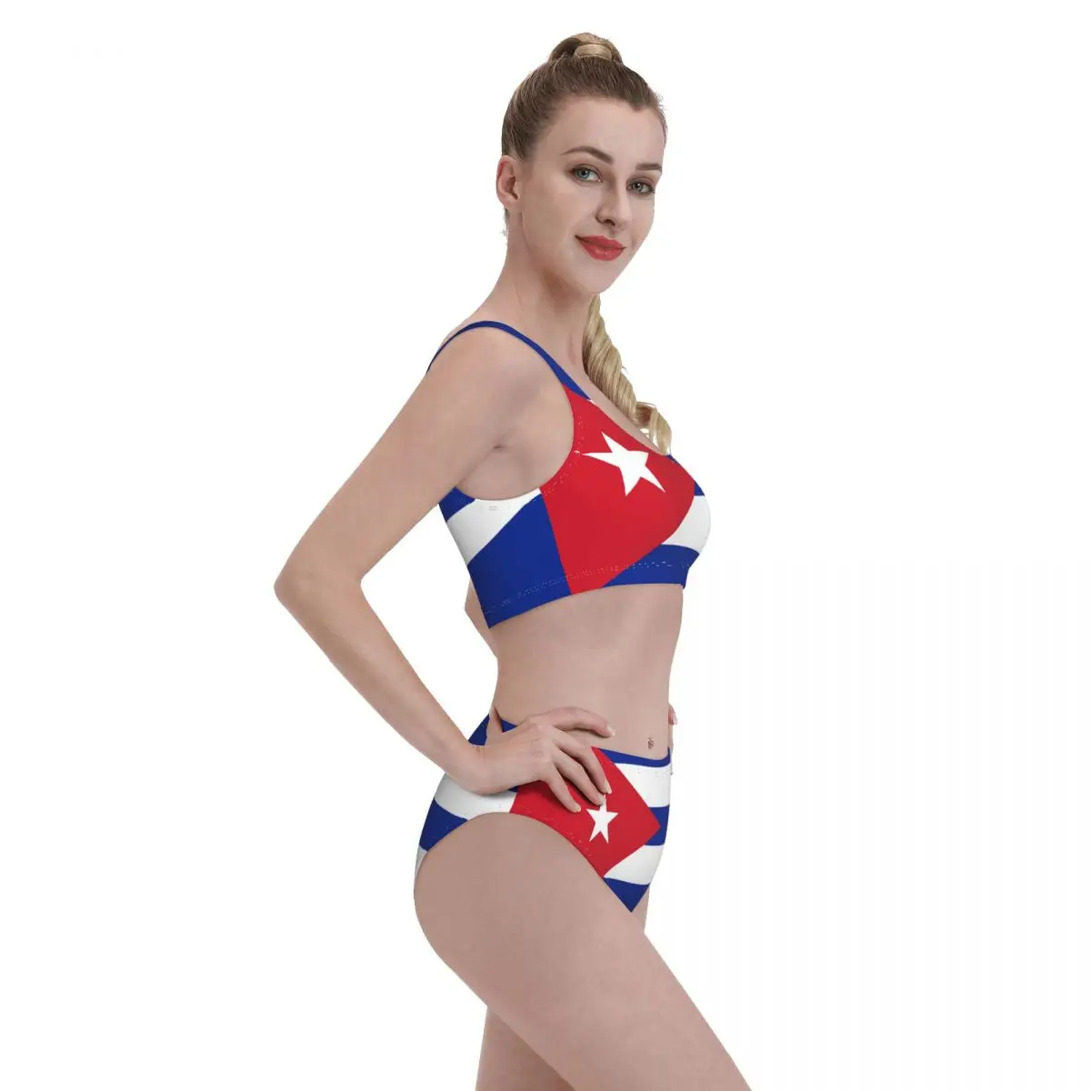 Cuba Flag Bikini Sets One/Two Piece Swimsuit Bathing Suit Sport Swimwear Beachwear for Girl Women