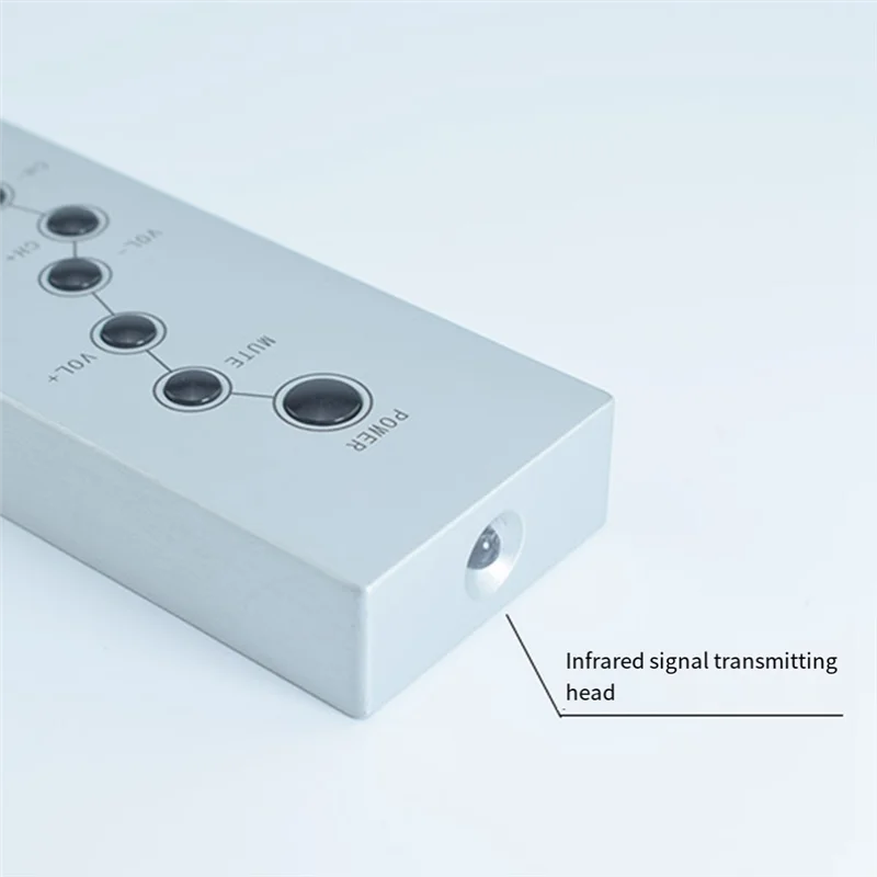 BFYL-All-Al-Aluminium Infrared Signal 7-Key Remote Control for Hifi Audio CD Preamplifier TV Set-Top Box(A)