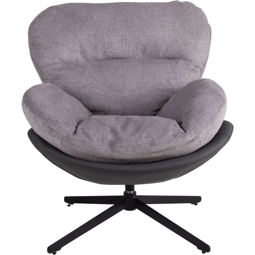 360° Swivel Accent Chair, Modern Chenille Lounge Chair