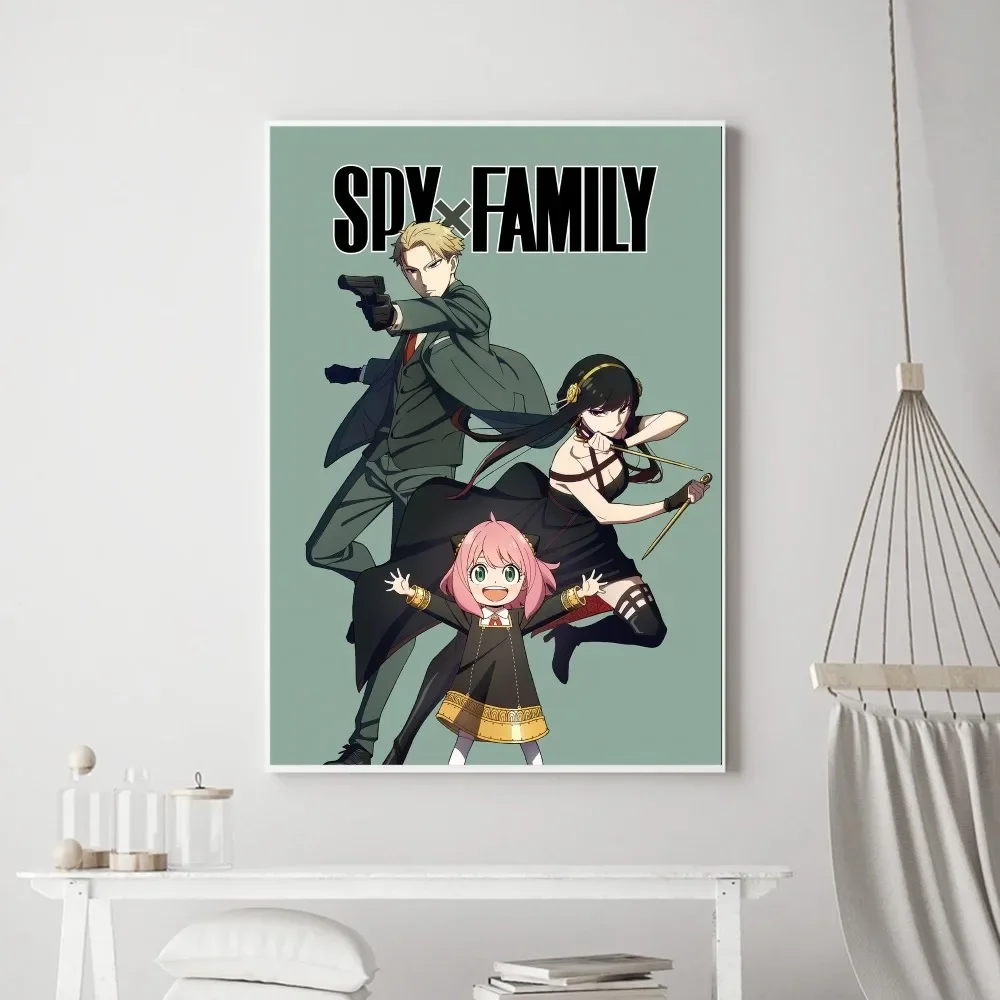 Anime S-Spy Family Poster Vintage Poster Prints Art Home Painting Bathroom Kitchen Bar Accessories Wall Sticker Small Size