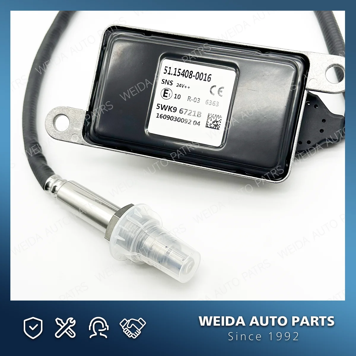 

Датчик оксида азота (NOx) 24В для грузовиков MAN, номера 51154080016, 5WK96721B