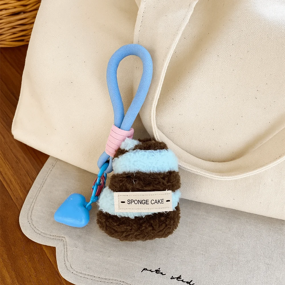 لطيف Kawaii كعكة قلادة ساندويتش هوت دوج مضحك محاكاة الغذاء المفاتيح على ظهره ديكور برغر حقيبة كيرينغ الفتيان/الفتيات