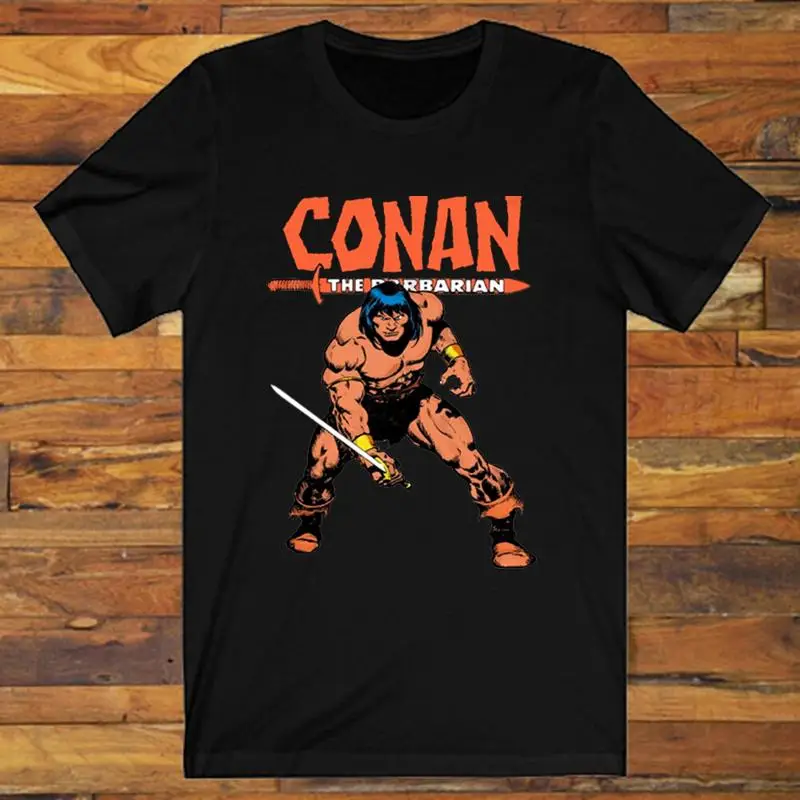 

Мужская черная футболка Conan the Barbarian Movie от S до 3XL