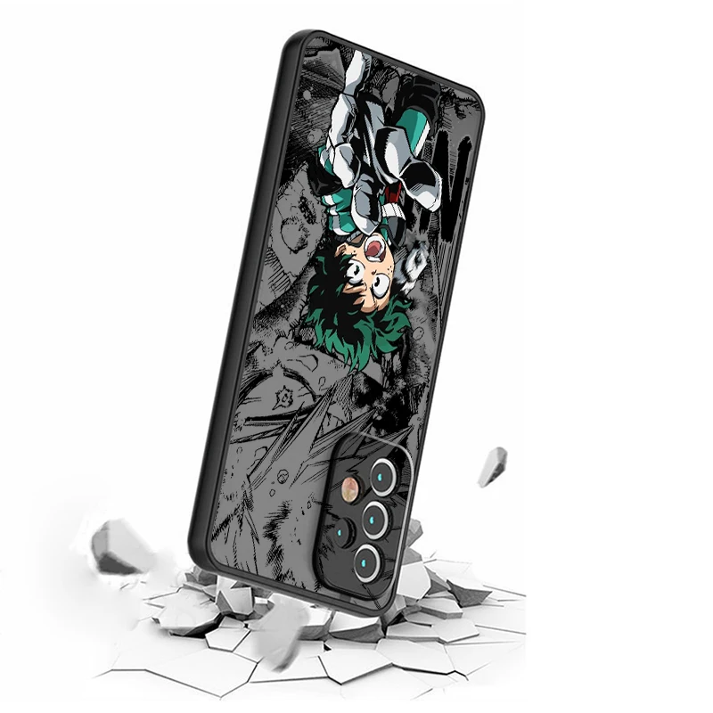 Anime My Hero Academia Art Frosted Translucent For Samsung Note 20 A35 A03 A54 A31 A22 A34 A14 A24 A04 A55 5G TPU Phone Case