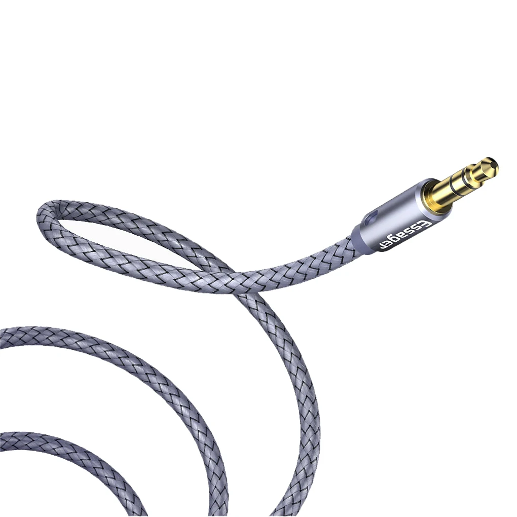 Essager Phone Earphone Extender Cable 3.5mm Extension Cord Headphone Headset Braided Audio Cable, 1 Meter