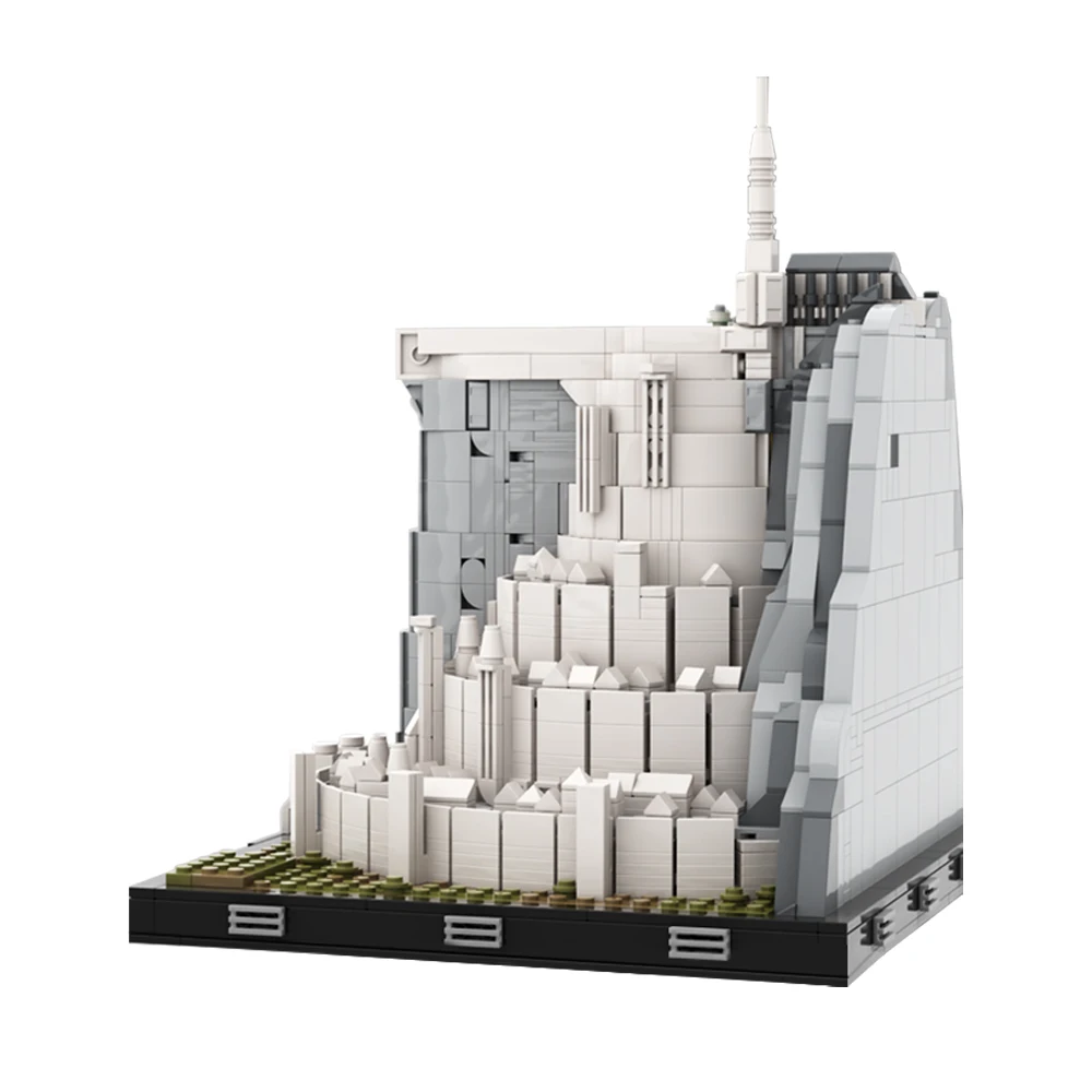 Moc Minas Tirith Building Blocks Movies Rings Tower Guard Model Gondor City Sets Toys DIY Bricks Gift Kids Adult Minas Anor