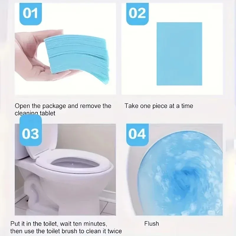 30/Deodorize Toilet Cleaning Tablets Powerful All-Purpose Cleaner for Bright Floors and Toilets Tiles Eliminate Odors Scale