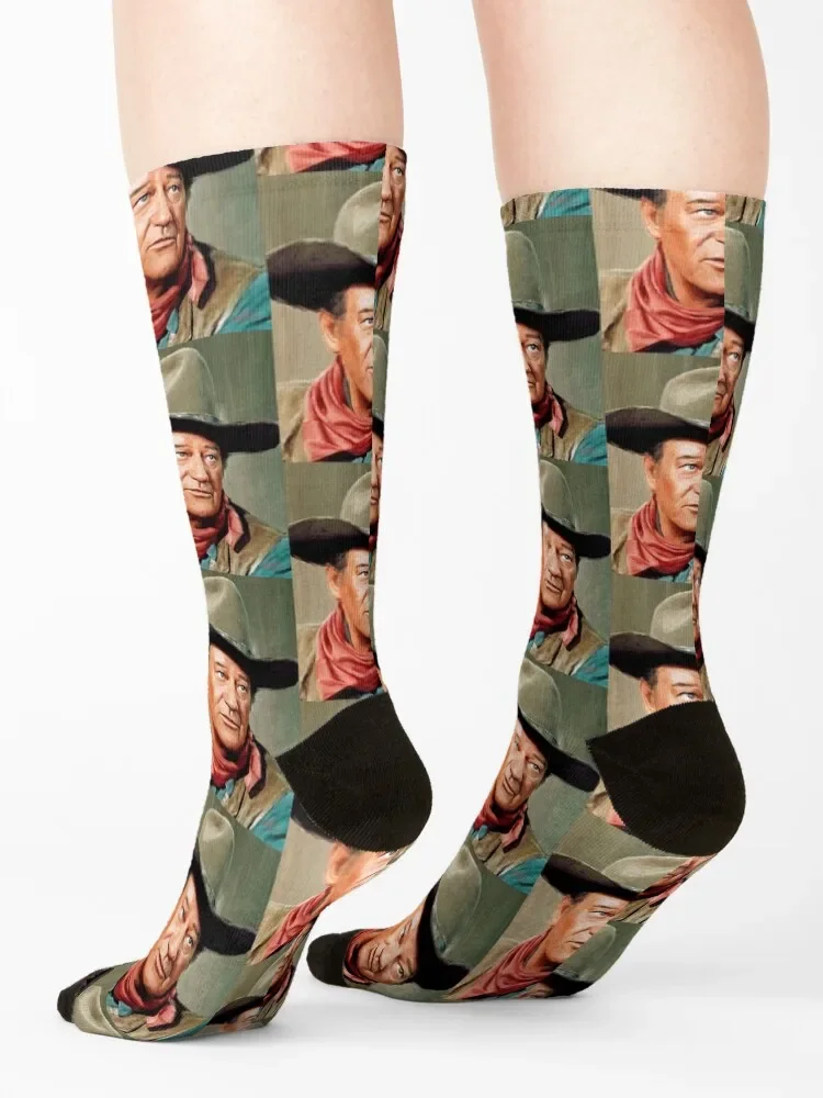 Celebrity John Wayne - The Duke Calcetines dibujos animados regalos divertidos regalo de Navidad Calcetines para hombre Mujer