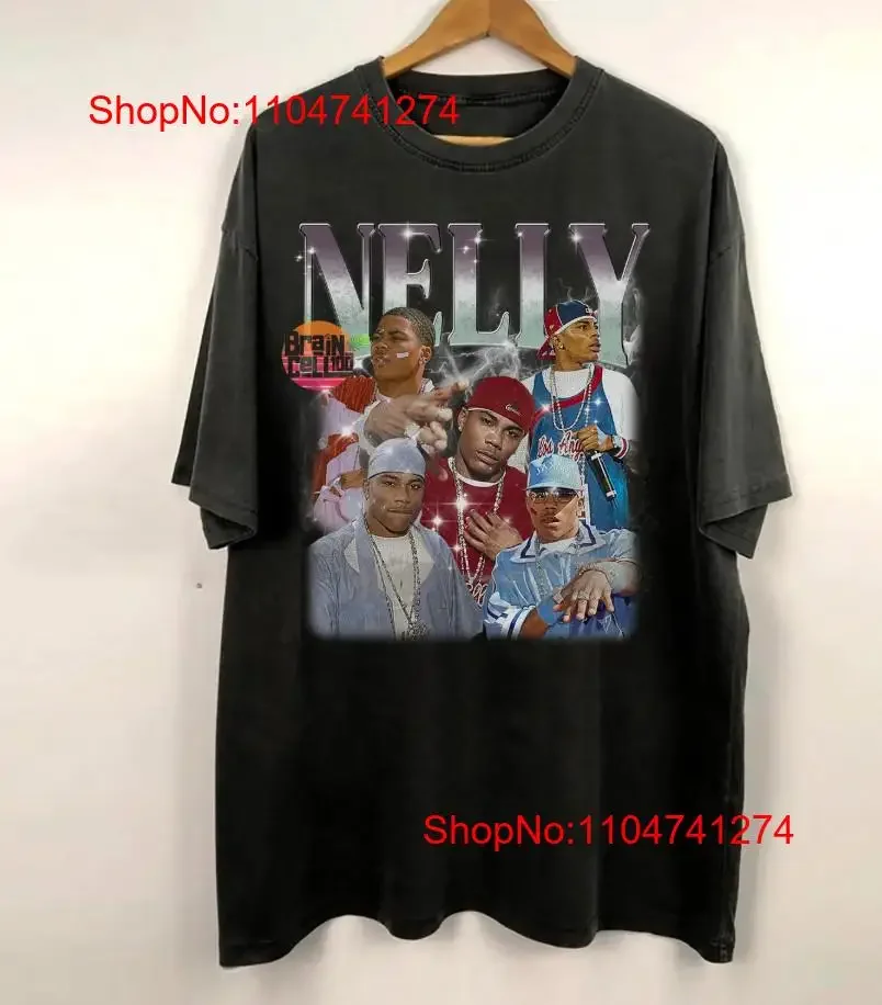 نيللي مغني الراب خمر 90s Bootleg تي شيرت ريترو خمر غسلها الرسم قليلا عادية أوم تنوعا مريحة الشارع الشهير