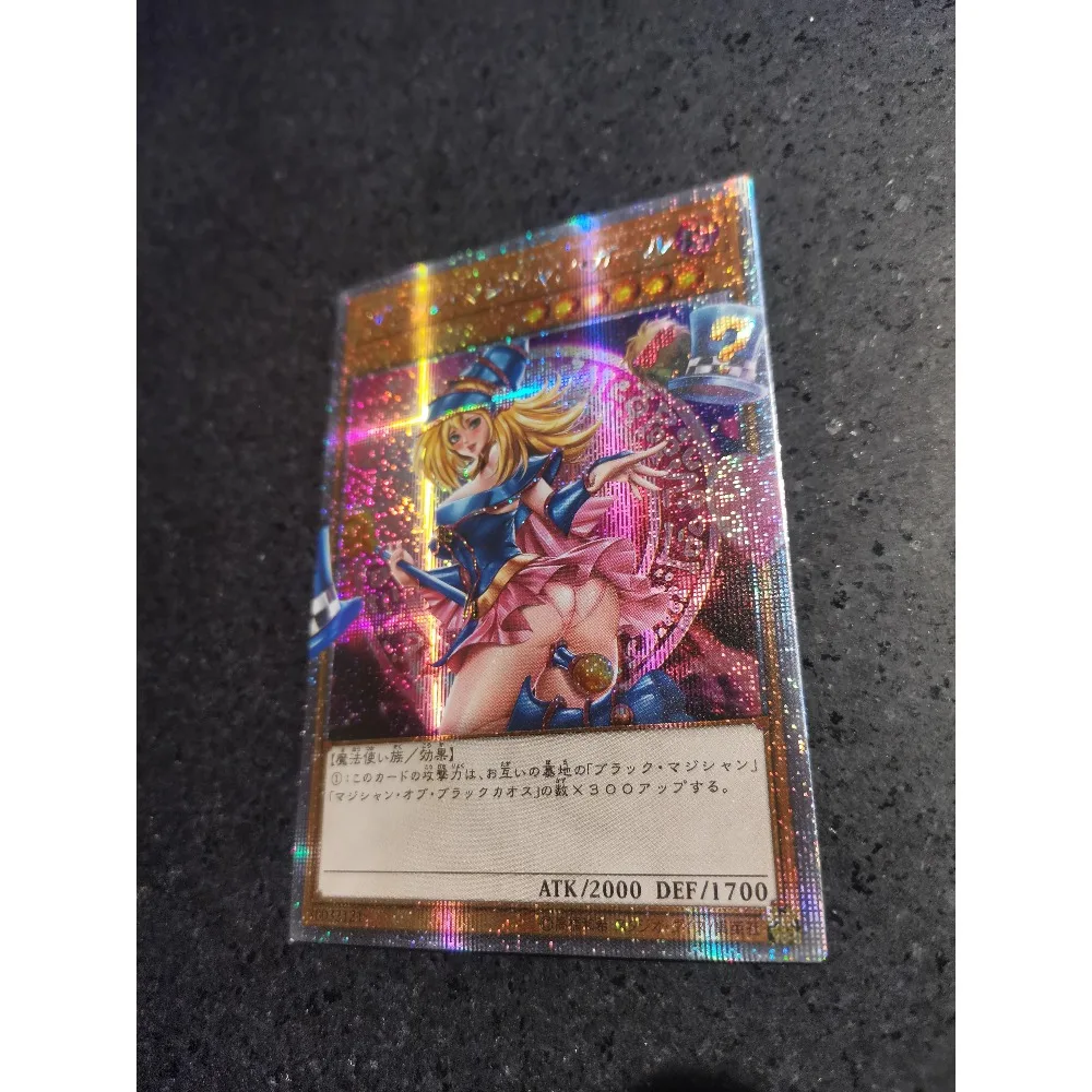 DIY Yu-Gi-Oh! Dark Magician Girl Self Made Flash Card Four Types of Flashes Anime Peripheral Game Collection Card Holiday Gift