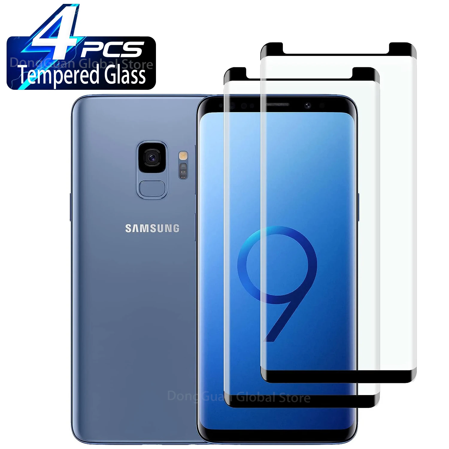 

1Pcs/4Pcs Tempered Glass For Samsung Galaxy S8 S9 S8+ S9+ Note 8 9 Note8 Note9 Screen Protector Glass Film