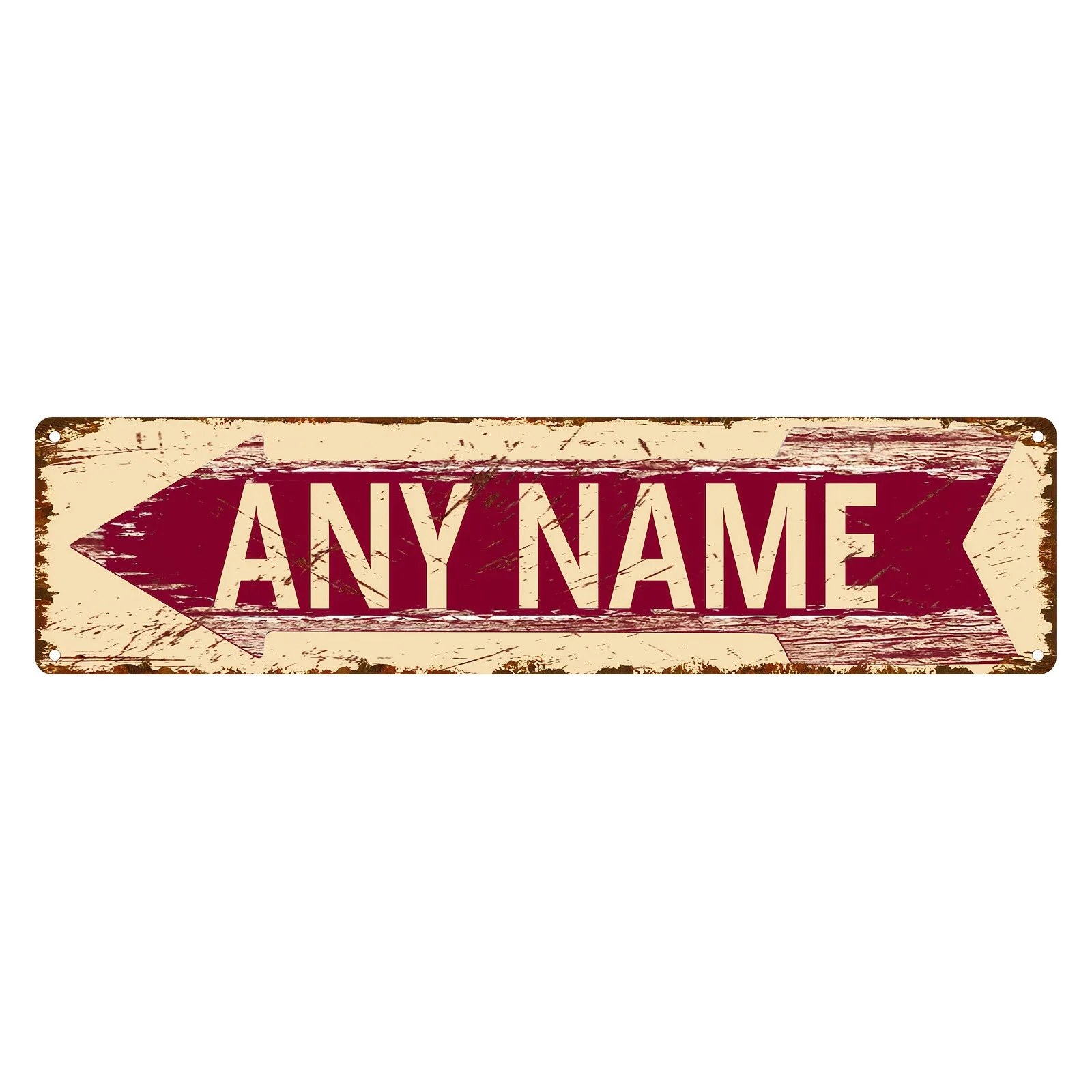CIFbuy Personalized Custom Retro Street Sign, Left Right Arrows, Man Cave Bar Cafe Restaurant Wall Art Decor Only, Aluminum Plaq