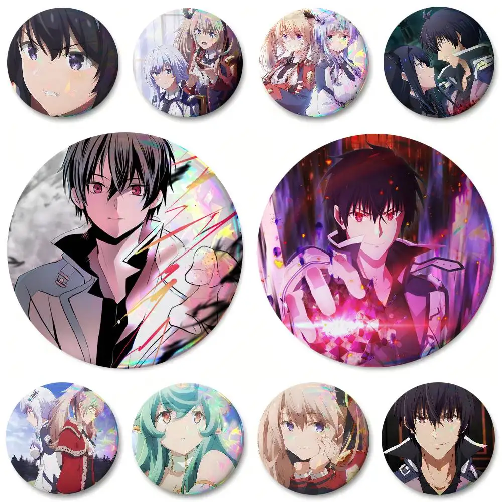 The Misfit Of Demon King Academy Round Badge Creative Brooch Clothing Backpack Accessories Lapel Pin