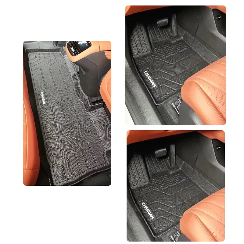 Car Floor Mats For Shenlan Deepal S07 S7 EV 2023 2024 2025 Dirt-resistant Pads Foot Carpet Floor Covers TPE LHD Auto Accessories