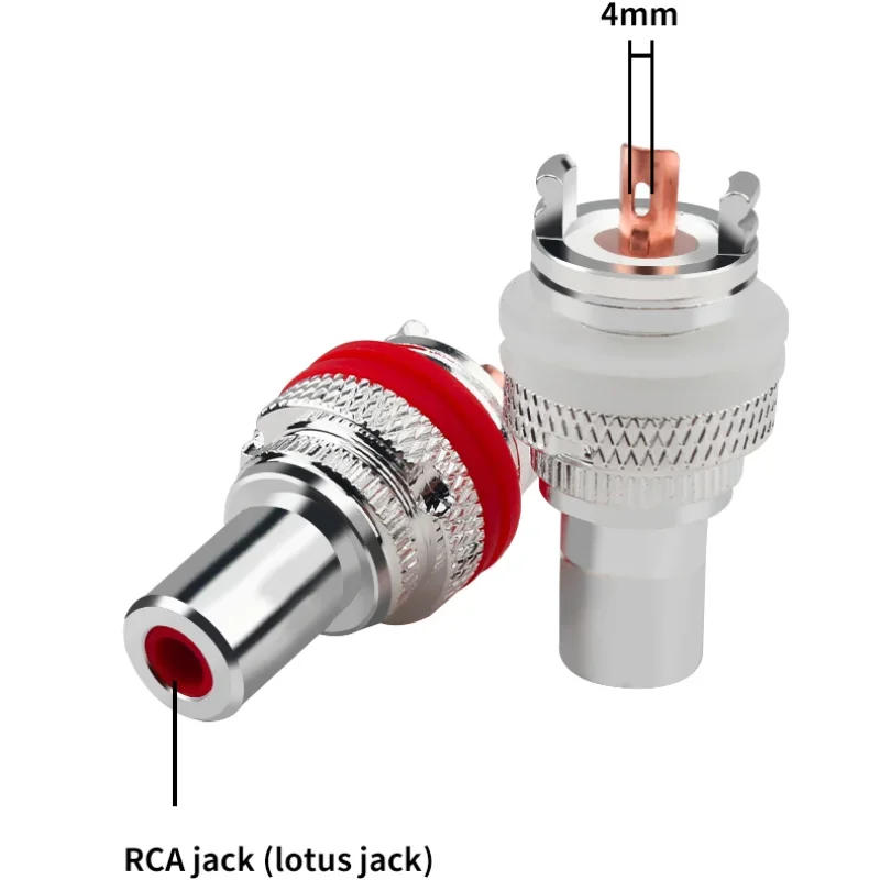 8 Stück Hifi RCA Buchse Stecker HiFi Audio Adapter Verstärker CD Player Anschluss