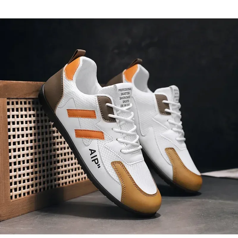 

Basic Lace-up Platform Sneakers Wearproof Outsole for Student Sports Beach Picnics Downtown Wander Gym Rest Daily Footwear