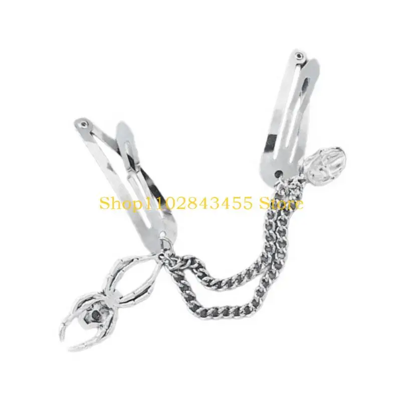 49MC 1Pair Gothic Hair Clip Hairpins Simple Barrettes 2000s Female Hair Jewelry - Image 5