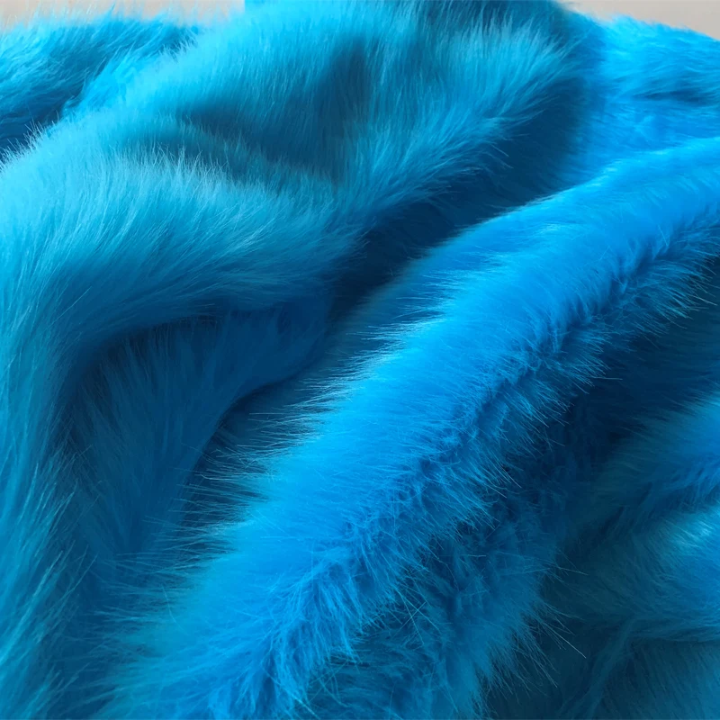 50cm Slippery Faux Fox Fur Fabric 5cm Long Plush Fur Fabric For Diy Doll Cloth Carpet Jewelry Phone Counter Cover Photo Props