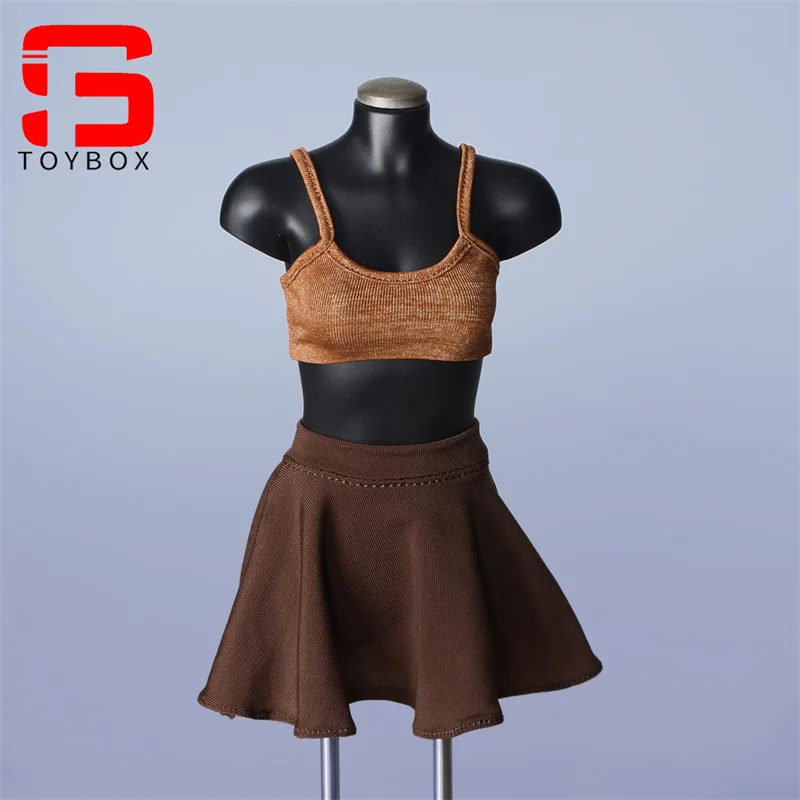 CHILI SPEELGOED 1/6 Schaal Vrouwelijke Meerdere Kleuren Vest Elastische Korte Rok Kleding Model Fit 12 ''Soldaat Action Figure Body poppen