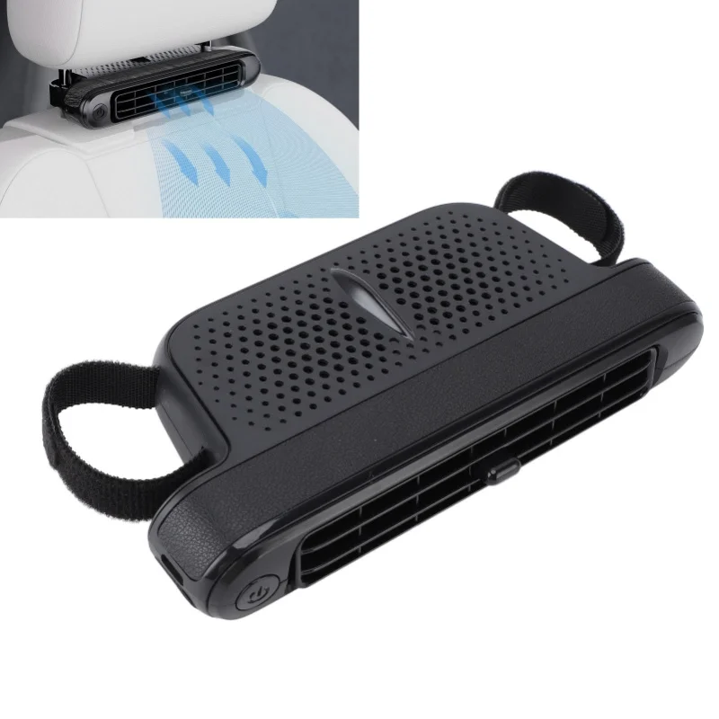 

Car Backseat Fan Car Seat Fan 3 Wind Speeds Low Noise Powerful Double Turbine Car Cooling Fan For Vehicle Backseat Car Seat Fan