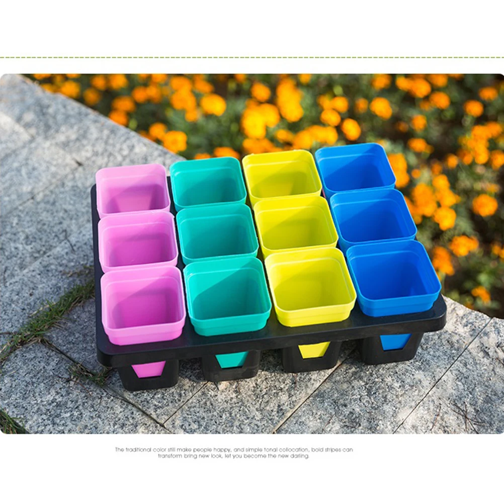 

3 Pcs Succulent Flower Pot Bracket Plant Stand Holder Tray Breathable Planter with Hole Trays for Indoor Plants