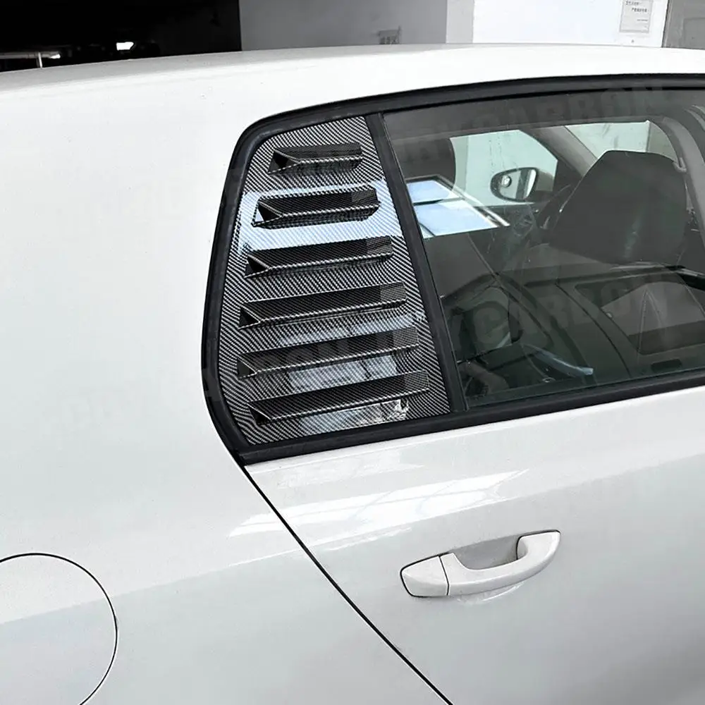 Car Rear Window Louvers Shutters Blinds Cover Trims Bodykits Accessories for Volkswagen Golf 6 MK6 2008 - 2012 Trims