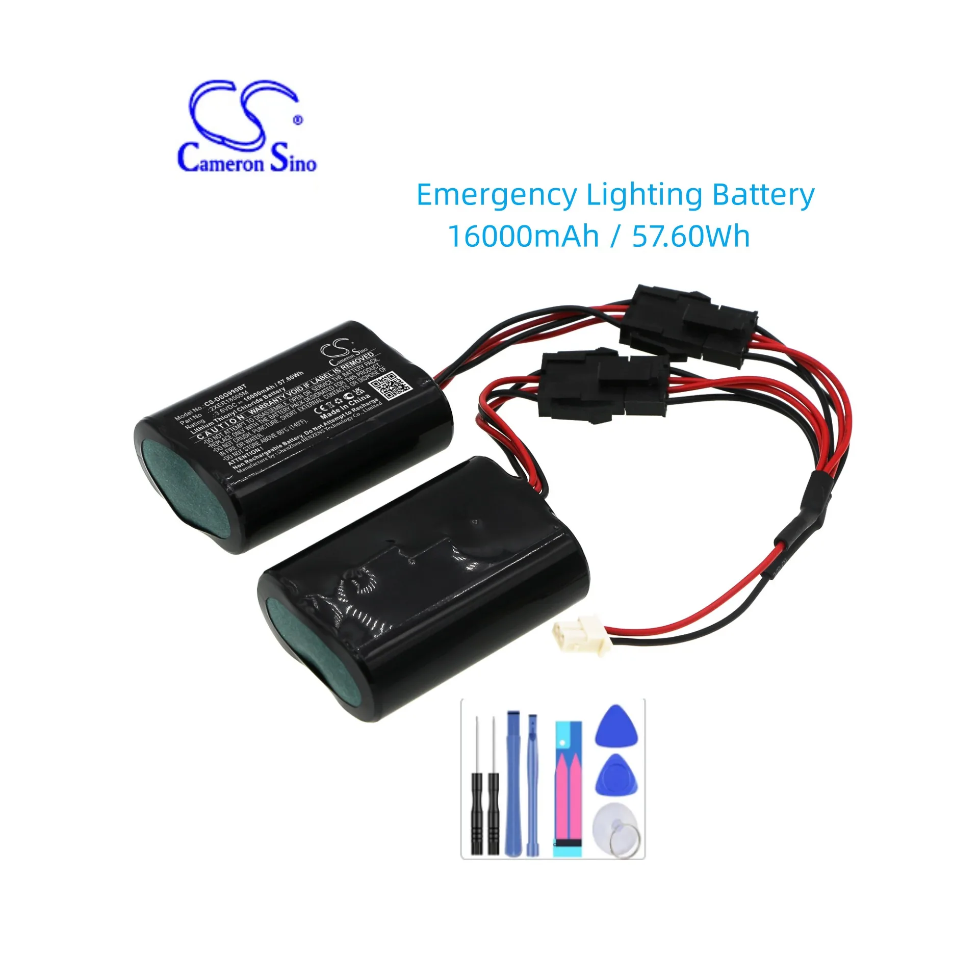 Emergency Lighting Battery For DSC 2XER18505M FANSO 103-304742 TYCO Visonic Siren Res Fire Burg Siren PG9901 PG9911 16000mAh