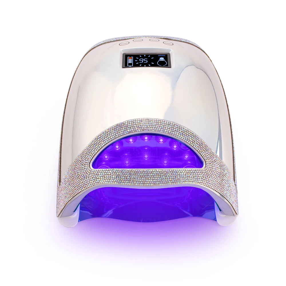 Customized Logo UV Gel Nail Lamp Metal Base Portable Salon Curing Gel Polish Dryer