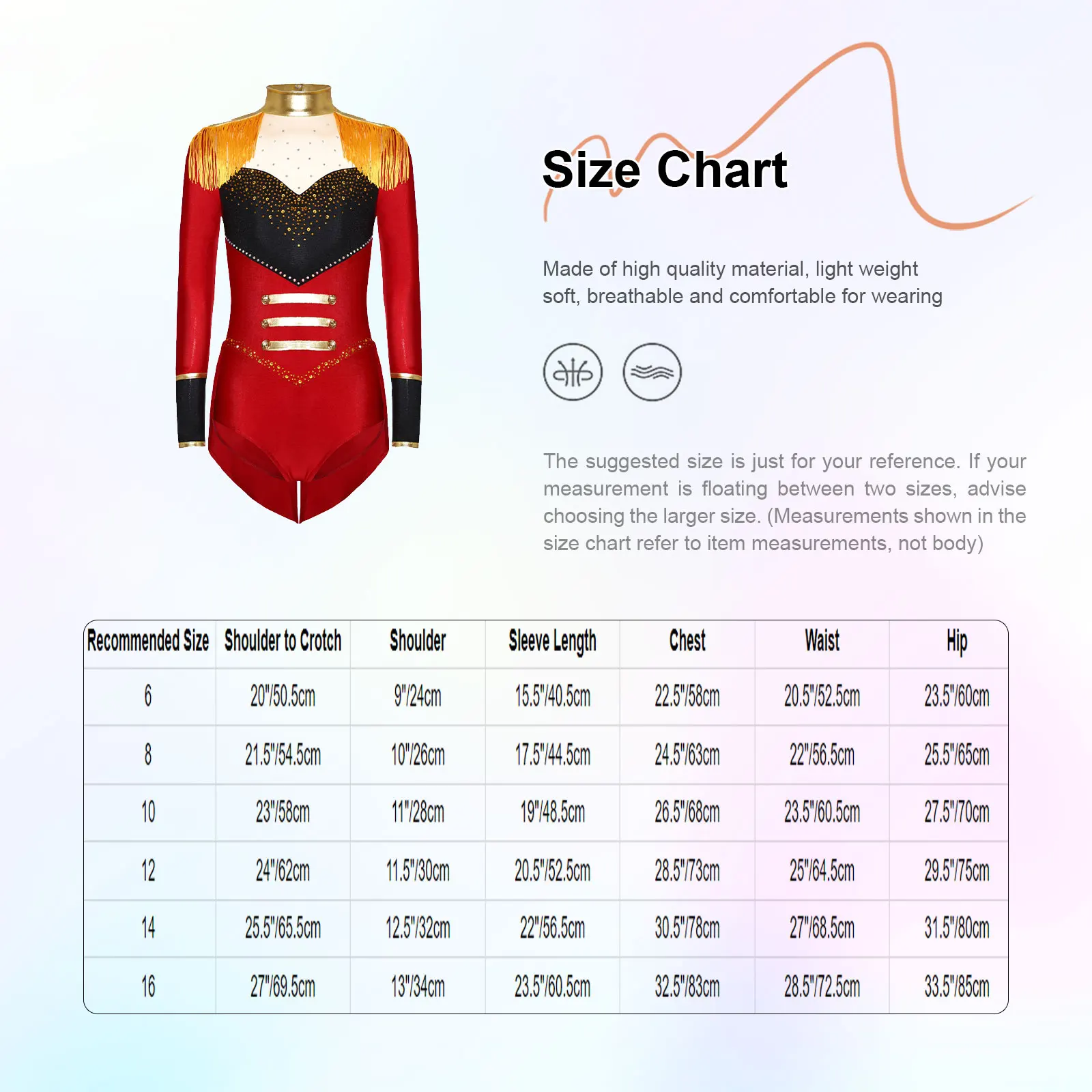 

Girls Circus Ringmaster Costume Drummer Major Team Uniform Long Sleeve Tassels Leotard Jumpsuit for Halloween Carnival Party