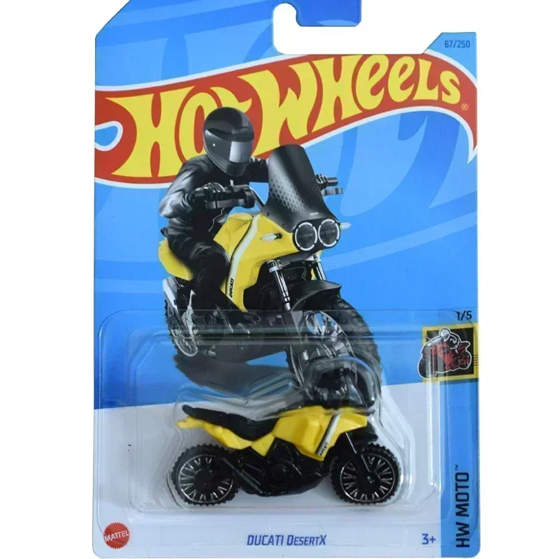 Hot Wheels-Brinquedos da motocicleta para o menino, 1:64 Diecast Car, BMW, DUCATI, DesertX, Honda, coleção, presente das crianças, original, HW MOTO