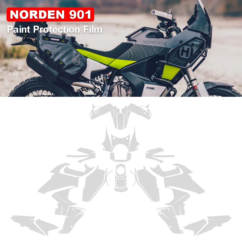 

Motorcycle PPF For Husqvarna NORDEN 901 Paint Protection Film Fits Norden901 Protective TPU Stickers Anti-Scratch Invisible kits