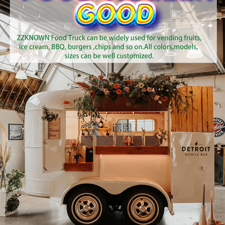 Food Truck Trailer Custom Vintage Bar Box Bar Mobile Food Truck with DOT VIN CE Fast Food Trailer