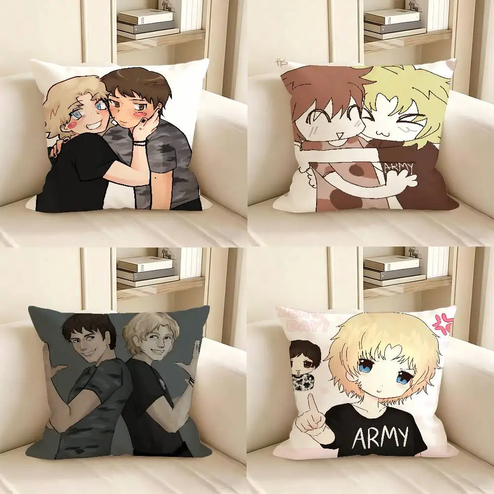 1pc Classic Movie Zero Day Fanart Pillow Case Fashion Square Pillowcase Bedroom Sofa Room Ins Decoration Leisure