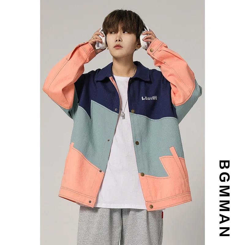 Spring New Couple Denim Jacket High Quality Hip Hop Fashion Brand Korean Trendy Harbor Coat