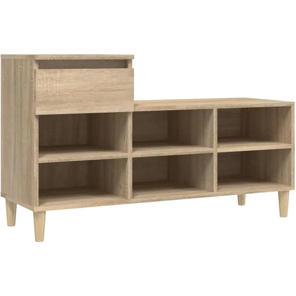 خزانة أحذية سونوما أوك، خشب هندسي، 102 سم × 36 سم × 60 سم، موديل 821207