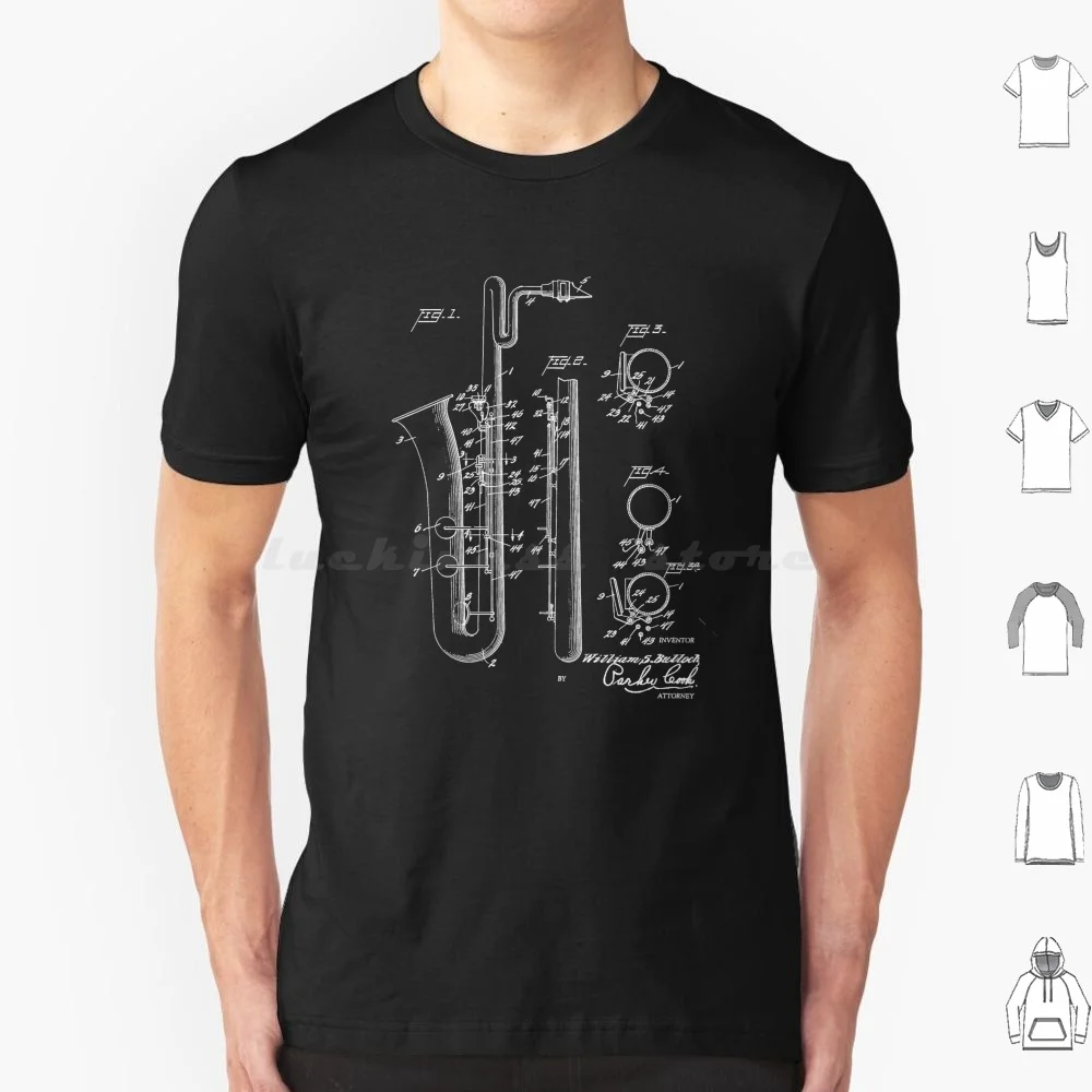Reproductor de saxofón estilo patente fresco Bari Sax camiseta tamaño grande 100% algodón saxofón Alto Sax Tenor Sax barítono saxofón Soprano