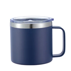 14 oz (approx. 396.9 g) Mug, Vacuum Insulated, Stainless Steel with Lid