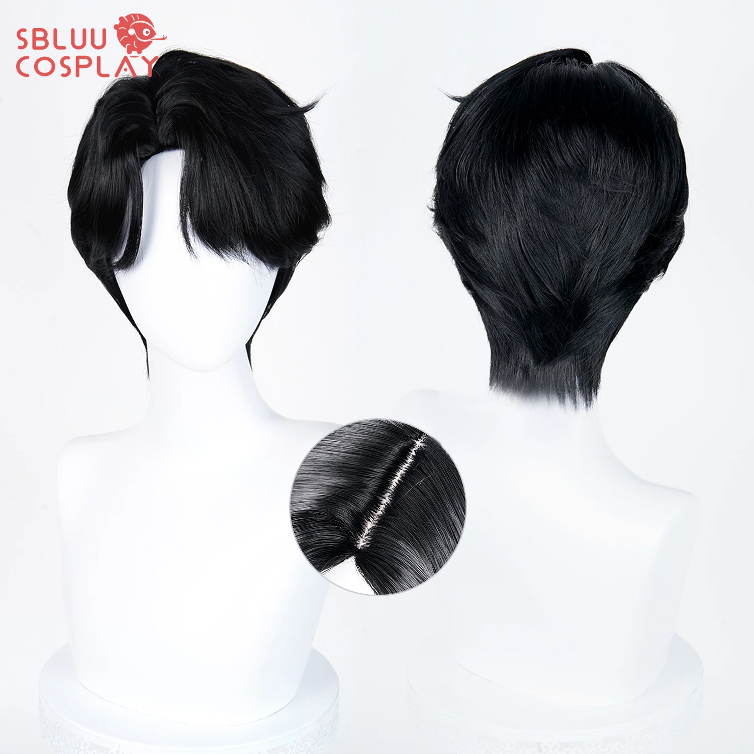

SBluuCosplay Kpop Demon Saja Boys Jinu Cosplay Wig Halloween Party Accessory Huntrix Hunters