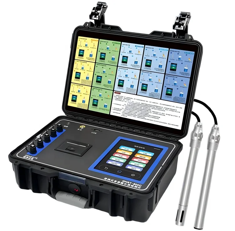Portable Multi-Parameter Water Quality Analyzer Outdoors Quick Detection for PH, DO,  MLSS & 20+ Parameters Electrode Method